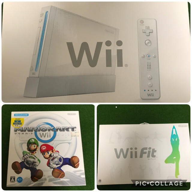 Nintendo Wii RVL-S-WD 本体　マリオカート　Wii Fit