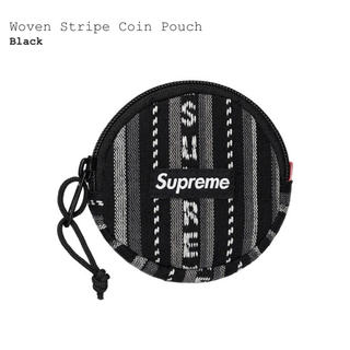 シュプリーム(Supreme)のsupreme Woven Stripe Coin Pouch black(コインケース/小銭入れ)