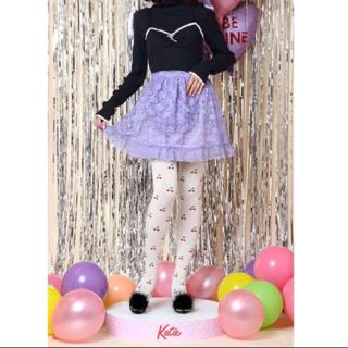 ケイティー(Katie)のKatie STRIPTEASE maid skirt レース ケイティ SK(ひざ丈スカート)