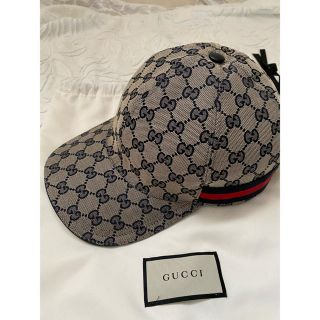 グッチ(Gucci)のGUCCI cap ネイビー(キャップ)