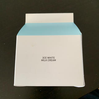 スリーシーイー(3ce)の新品・未開封 3CE WHITE MILK CREAM(乳液/ミルク)