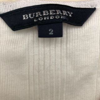 バーバリー(BURBERRY)のバーバリー　ノースリーブ　美品(カットソー(半袖/袖なし))