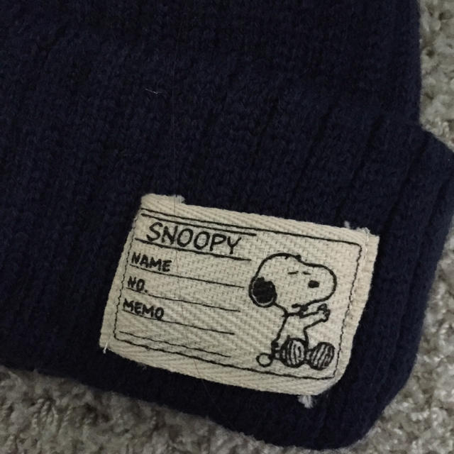 SNOOPY(スヌーピー)のスヌーピニット帽 レディースの帽子(ニット帽/ビーニー)の商品写真