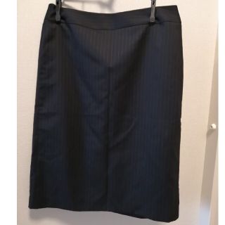 プロポーションボディドレッシング(PROPORTION BODY DRESSING)の【美品】タイトスカート　ストライプ　プロポーションボディドレッシング　L(ひざ丈スカート)