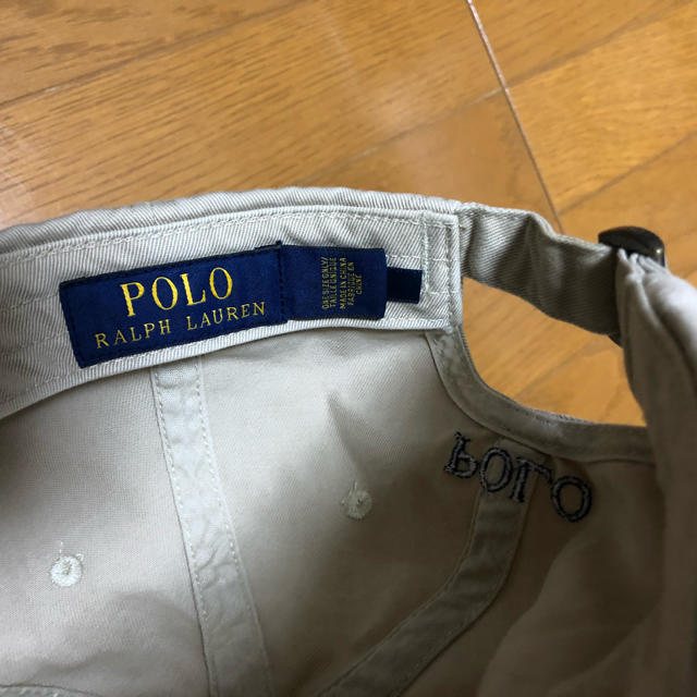 POLO RALPH LAUREN(ポロラルフローレン)のPOLO 帽子 ベージュ レディースの帽子(キャップ)の商品写真