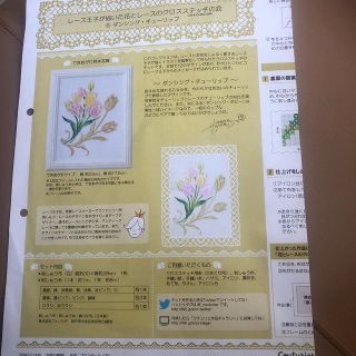 フェリシモ(FELISSIMO)の再値下げします‼️レース王子が描いた花とレースのクロスステッチの会(各種パーツ)