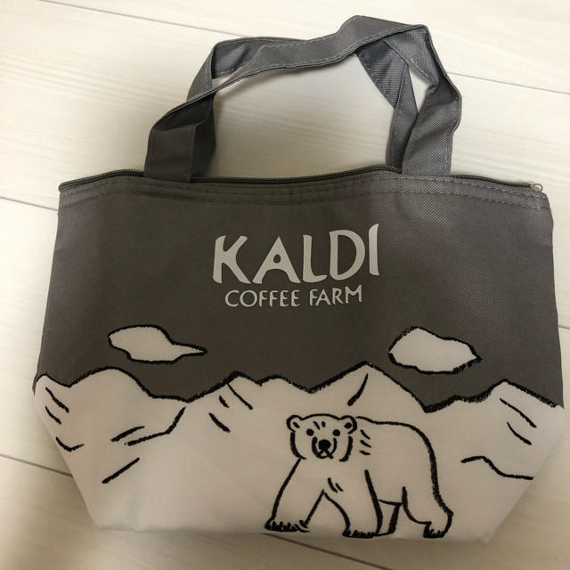 KALDI(カルディ)のKALDI×レタスクラブ オリジナルひんやり保冷バッグ　未使用 インテリア/住まい/日用品のキッチン/食器(弁当用品)の商品写真