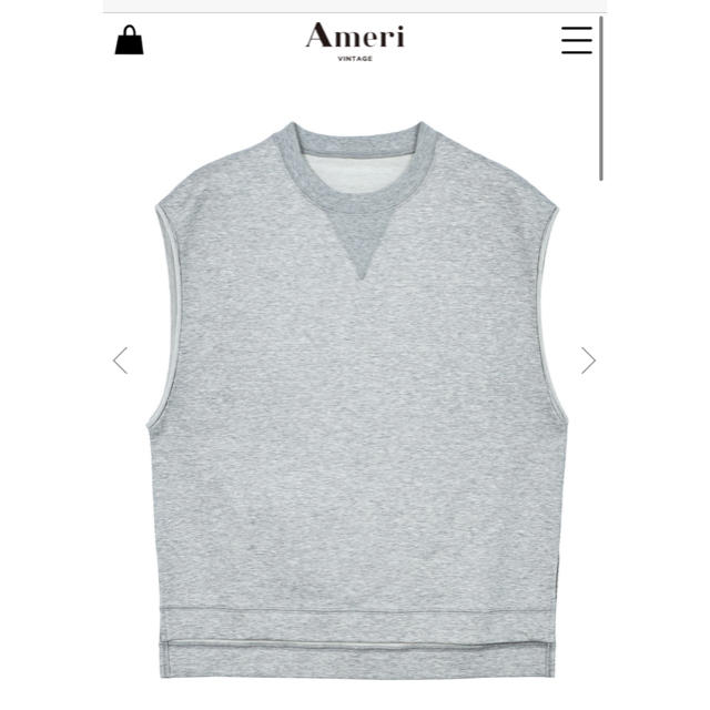 Ameri VINTAGE(アメリヴィンテージ)のAMERI WIND&SEA COLLABO NO SLEEVE SWEAT メンズのトップス(Tシャツ/カットソー(七分/長袖))の商品写真