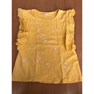 ザラキッズ(ZARA KIDS)のZARAガールズ　黄トップス　140(Tシャツ/カットソー)