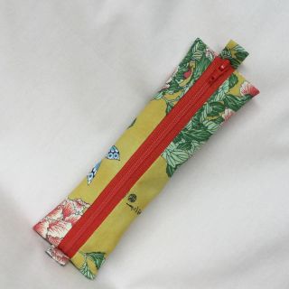 ペンケース 和柄 辛子色(その他)