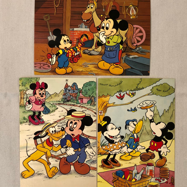 Disney 未使用 レア 東京ディズニーランド開園時 ポストカード3枚セットの通販 By E Sell S Shop ディズニーならラクマ