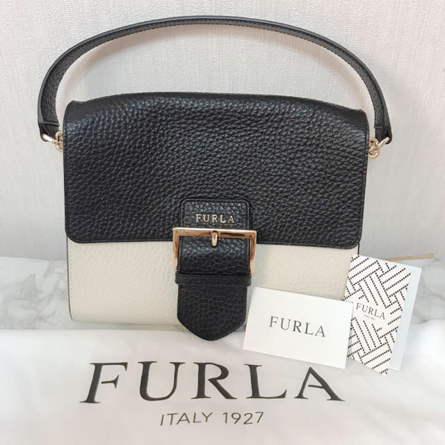 Furla - 美品！ FURLA フルラ ハンドバッグ バイカラーの通販 by Nacchan｜フルラならラクマ