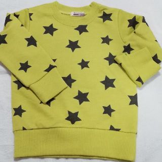 ブランシェス(Branshes)の新品　Branshes 星柄長袖トレーナー100cm(Tシャツ/カットソー)