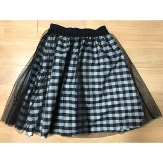 トッコ(tocco)のtocco closet ギンガムチェック　チュールスカート(ひざ丈スカート)