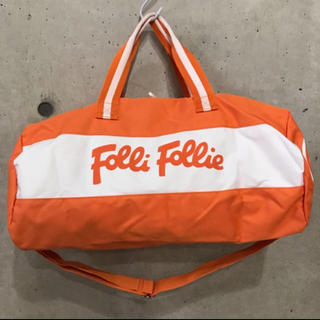 フォリフォリ(Folli Follie)の★フォリフォリ★ブランドバッグ ボストンバッグ オレンジ 新品未使用タグ無箱無(ボストンバッグ)