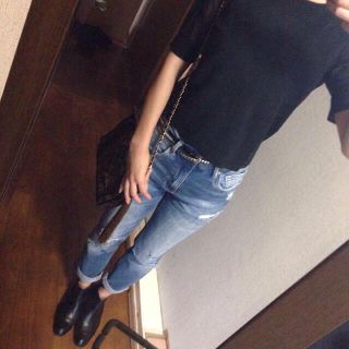 マウジー(moussy)のマウジー 袖シースルートップス(カットソー(半袖/袖なし))