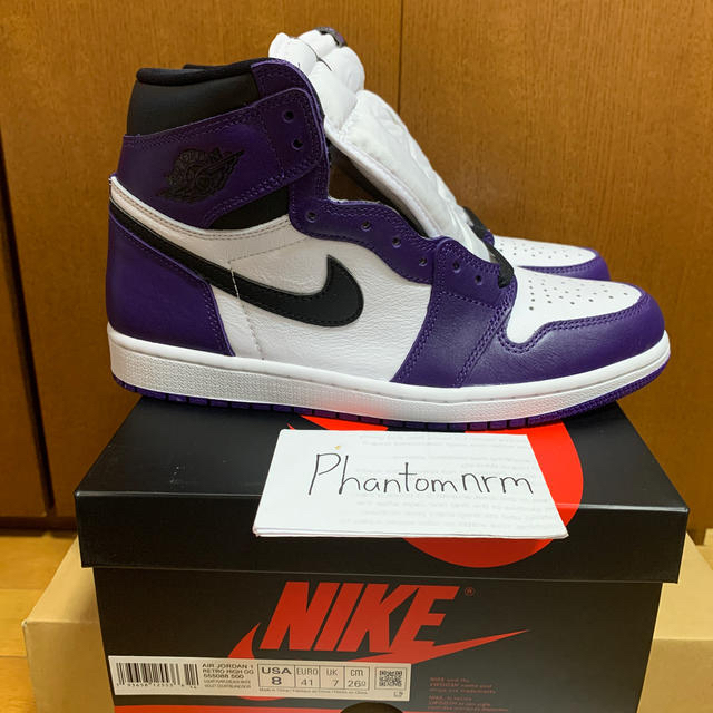 NIKE(ナイキ)のNike air jordan 1 court purple  メンズの靴/シューズ(スニーカー)の商品写真