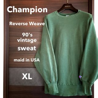 チャンピオン(Champion)の【90'sヴィンテージ1点物】championリバースウィーブ【USA XL】(スウェット)