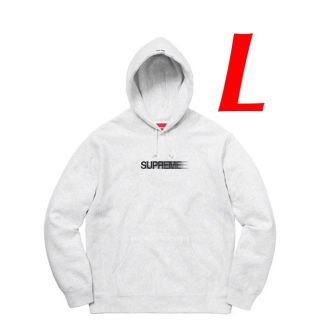 シュプリーム(Supreme)のL 新品 Supreme Motion Logo Hooded Ash Grey(パーカー)