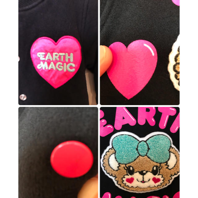 EARTHMAGIC(アースマジック)のアースマジック   ブルゾン キッズ/ベビー/マタニティのキッズ服女の子用(90cm~)(ジャケット/上着)の商品写真