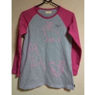 ベルメゾン(ベルメゾン)の女の子　長袖プリントＴシャツ　１５０(Tシャツ/カットソー)