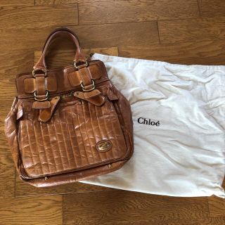 クロエ(Chloe)のクロエ　本革　バック　ビンテージ　レトロ(ハンドバッグ)