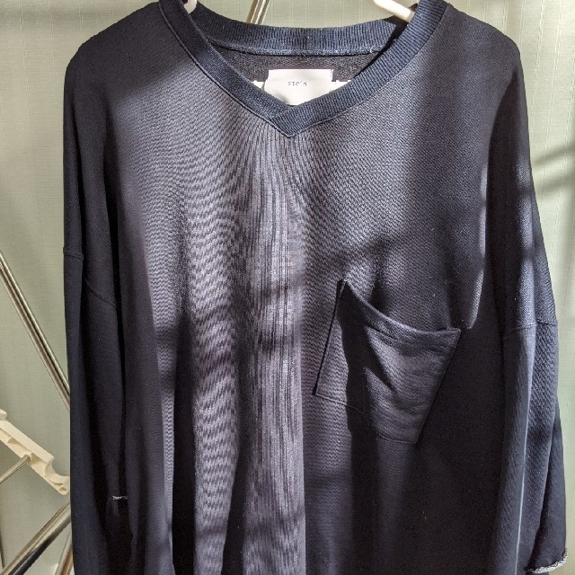 完売品stein devide sleeve sweat 20ss S ネイビー