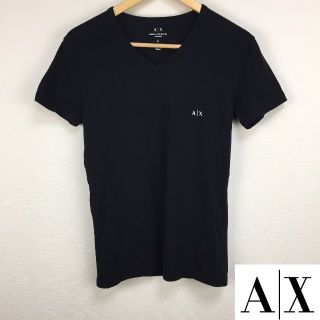 アルマーニエクスチェンジ(ARMANI EXCHANGE)の美品 アルマーニエクスチェンジ 半袖Tシャツ ブラック サイズL(Tシャツ/カットソー(半袖/袖なし))