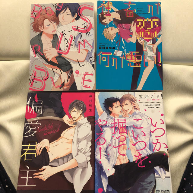 人気BLコミック4冊セット2018年偏愛君主 宝井さき いつかこいつを掘ってやる エンタメ/ホビーの漫画(ボーイズラブ(BL))の商品写真