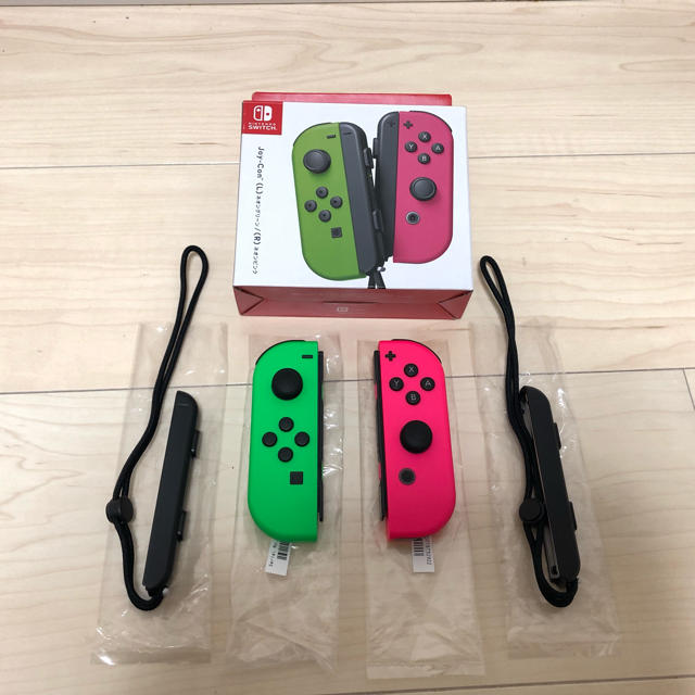 ニンテンドースイッチ 純正 ジョイコン Joy-Con ネオン グリーン ピンクゲームソフト/ゲーム機本体