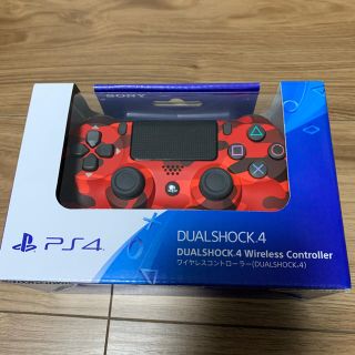 プレイステーション4(PlayStation4)の【新品】PS4 DUALSHOCK4 ワイヤレスコントローラー　レッド　②(その他)