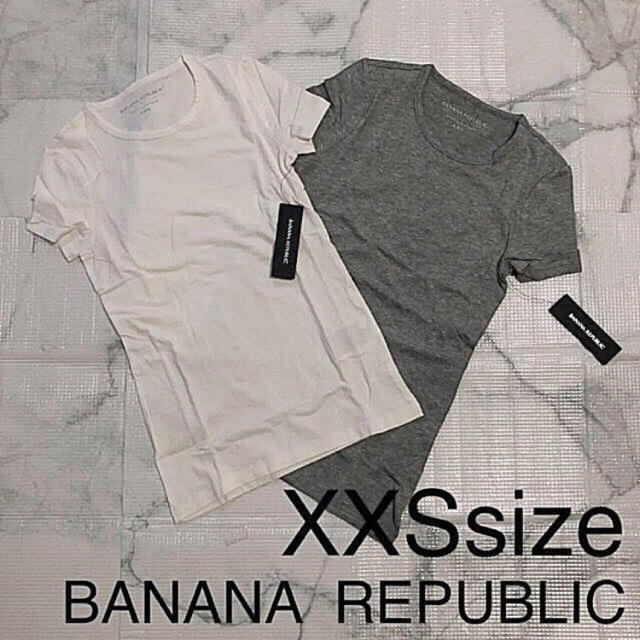Banana Republic(バナナリパブリック)の【XXSsize】新品　BANANA REPUBLIC  バナリパ　無地Tシャツ レディースのトップス(Tシャツ(半袖/袖なし))の商品写真