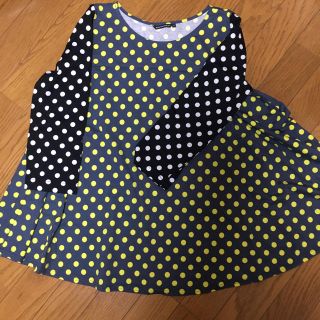 マリメッコ(marimekko)のmarimekkoドットカットソー(カットソー(長袖/七分))