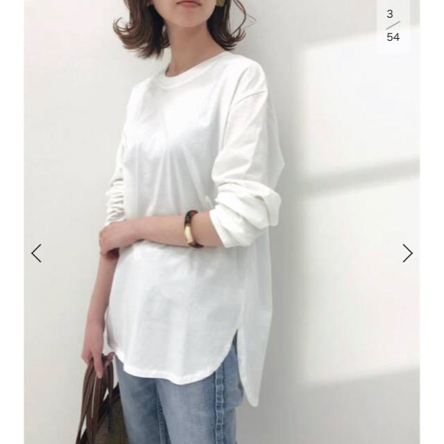 IENA(イエナ)のイエナ　ラウンドテールロングTシャツ レディースのトップス(Tシャツ(長袖/七分))の商品写真