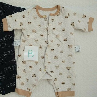 ユニクロ(UNIQLO)の洋服2点セット(サイズ60)新生児  カバーオール(カバーオール)