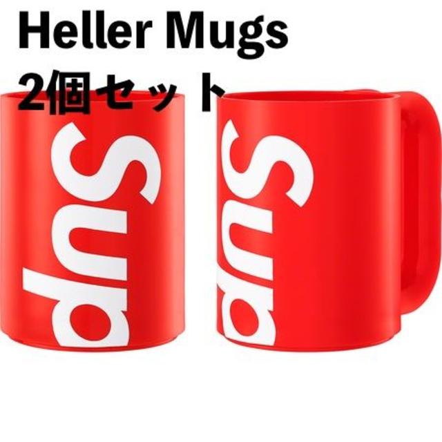 『5年保証』 - Supreme 【送料無料】Supreme Red 2) of (Set Mugs Heller グラス/カップ