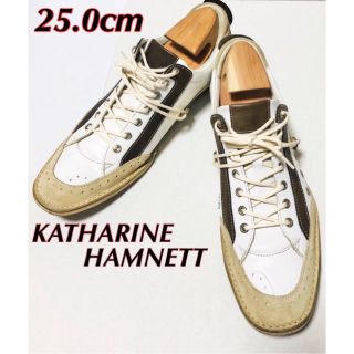 キャサリンハムネット(KATHARINE HAMNETT)の◎大人気/美品【KATHARINE HAMNETT】《廃盤》25.0cm 革靴 (スニーカー)