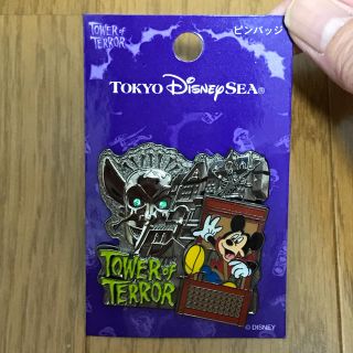 ディズニー(Disney)のTDS◆タワーオブテラー◆ミッキーピンバッジ(キャラクターグッズ)