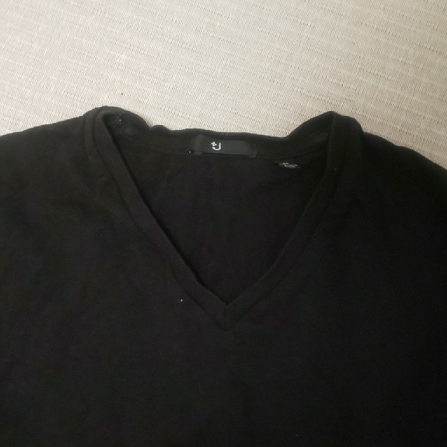 UNIQLO(ユニクロ)の+J ユニクロ 黒 七分丈 M寸 メンズのトップス(Tシャツ/カットソー(七分/長袖))の商品写真