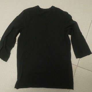 ユニクロ(UNIQLO)の+J ユニクロ 黒 七分丈 M寸(Tシャツ/カットソー(七分/長袖))
