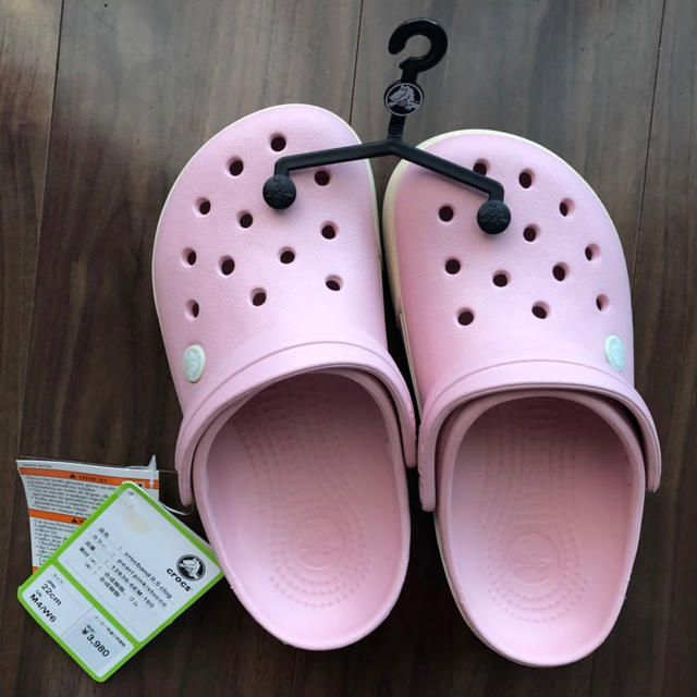 クロックス Crocs 22cm パールピンク レディースの靴/シューズ(サンダル)の商品写真