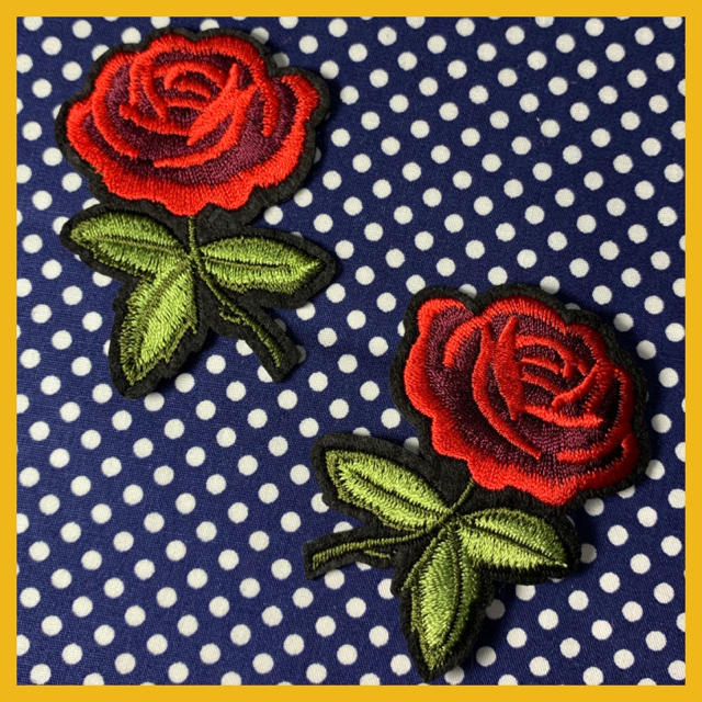 左右対称 バラ アイロンワッペン フラワー ローズ 花 薔薇 手芸 刺繍の通販 By Tttttttttt Shop ラクマ