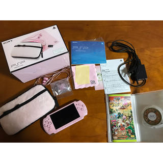 プレイステーションポータブル(PlayStation Portable)のプレイステーションポータブル　ブロッサムピンク(携帯用ゲーム機本体)