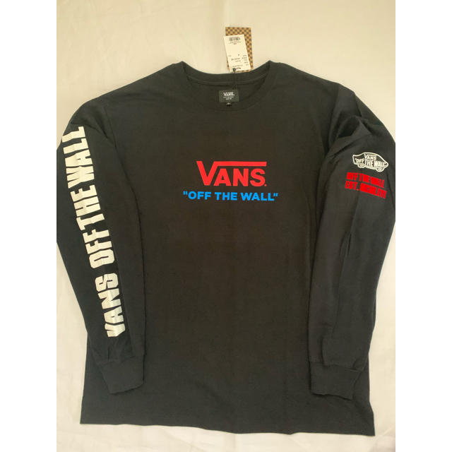 VANS(ヴァンズ)のVANS バンズ　長袖Tシャツ　BLACKサイズ L 新品タグ付　定価6820円 メンズのトップス(Tシャツ/カットソー(七分/長袖))の商品写真