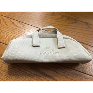 ラコステ(LACOSTE)の【新品】LACOSTE  ポーチ　手持ち付き　グレー(ポーチ)