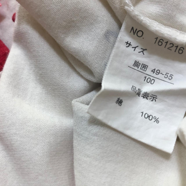 長袖Tシャツ　サイズ100 キッズ/ベビー/マタニティのキッズ服女の子用(90cm~)(Tシャツ/カットソー)の商品写真