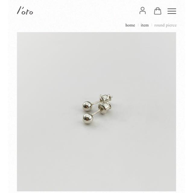 LOLO(ロロ)のl'oro round pierce レディースのアクセサリー(ピアス)の商品写真