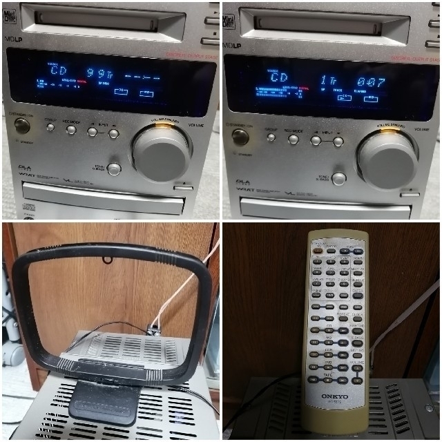 ONKYO - ONKYO FR-155GX CD MD ラジオ ミニコンポ ジャンク扱いの通販 by ポム's shop｜オンキヨーならラクマ