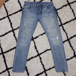 リーバイス(Levi's)のLevi's リーバイス 501スキニー 赤耳 クラッシュ加工 W32 (デニム/ジーンズ)