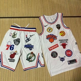Supreme セットアップ XL クロコ風 バスケットボールシャツ パンツ